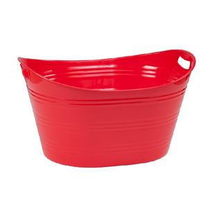 Maceta de metal galvanizado plateado de forma redonda de la mejor calidad con asas de doble cara para el hogar y el jardín fabricada en la India - Product Image 2