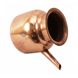 Taza de Cobre Ramjhara Hecha a Mano de 1500 ml, Cobre Puro con Diseño Sencillo - Product Image 2