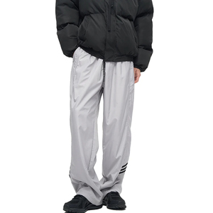 Hombres personalizado de alta calidad Casual Mid Streewear pierna ancha de gran tamaño tira lateral invierno Nylon Joggers pantalones de chándal OEM - Product Image 3