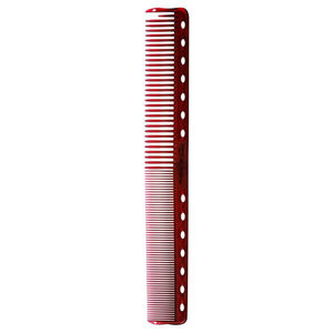 Peine de Plástico ABS Transparente Rojo YS-s339 de 175 mm con Dientes de Acero Inoxidable para Corte de Cabello - Product Image 1