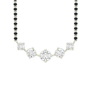 Mangalsutra de Plata Pura, Joyería Cultural Coleccionable, Regalo para Esposas - Product Image 1