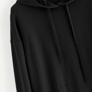 เสื้อมีฮู้ดแบบสวมหัวสำหรับผู้หญิงเสื้อฮู้ดผ้าฝ้ายสไตล์เกาหลีสำหรับฤดูหนาวโลโก้ออกแบบได้ตามต้องการ - Product Image 6