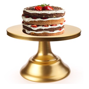 Support de gâteau en aluminium pour fêtes de mariage, outils de gâteau de meilleure qualité avec nickelage plaqué à bas prix - Product Image 5