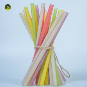 Pailles en riz écologiques de grande taille pour les smoothies et les jus - Product Image 5