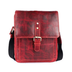 Bandolera bandolera para hombre a la moda de proveedor líder 100% piel auténtica de grano completo superventas logotipo personalizado multicolor - Product Image 1