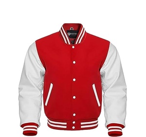 Nouvelle mode de veste universitaire en cuir de laine personnalisée avec manches longues chauffantes style décontracté prix d'usine Letterman Design - Product Image 5