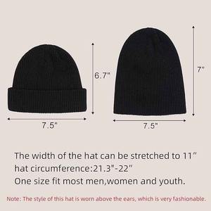 2025 Latest High Quality Unisex Stylish Fitted Beanie Cap with Image Design 100% Acrylic Material Wholesale Fashionable Wear - Product Image 3