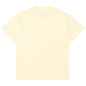 Alta calidad Casual de gran tamaño cuello redondo Streetwear camisetas Drop Shoulder 250GSM 100% algodón Heavyweight Boxy Fit camiseta en blanco - Product Image 5