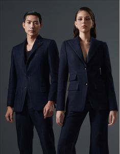 Ensemble deux pièces tout en denim pour femmes pour le travail ou le style quotidien prêt à expédier du Vietnam fabriqué pour l'automne, l'hiver et l'été - Product Image 4