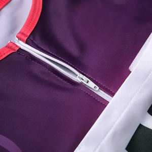 เดรสเน็ตบอลสีม่วงสำหรับผู้หญิงเดรสเน็ตบอลระบายอากาศได้พิมพ์ซับลิเมชัน - Product Image 4