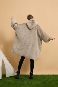 Oversized Fashionable Premium Thick Soft Cozy <b>Sherpa</b> <b>Hoodie</b> Blanket Giant Wearable Blanket <b>Hoodie</b> Christmas for Women - Product Image 5