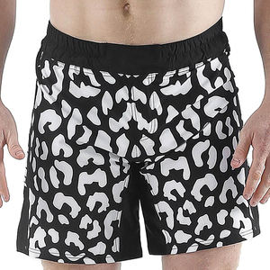 กางเกงขาสั้น MMA สำหรับผู้ชายดีไซน์แบบมืออาชีพชุดต่อสู้ในยิมพิมพ์โลโก้ตามสั่ง - Product Image 4