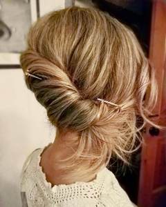 Bâtons de cheveux et épingles à cheveux en corne de buffle de luxe chic contemporain style fleur sculptée artisanat classique rencontre design contemporain - Product Image 1