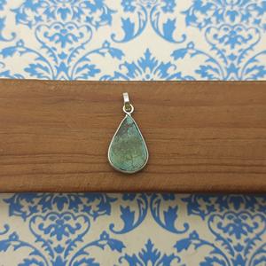 Vente en gros de pierres précieuses Tibet Turquoise Collier avec pendentif en argent sterling 925 Pendentifs à breloque en pierre tombante - Product Image 5