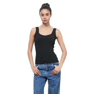 Camiseta sin Mangas para Mujer, Ajustada, Informal, de Moda Urbana, de Secado Rápido, Transpirable, para Fitness y Yoga, con Logotipo Frontal - Product Image 1