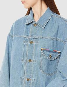 Vente en gros OEM/ODM Offre Spéciale veste en jean pour femmes vêtements d'extérieur décontractés veste en jean boutonné mode de rue - Product Image 2