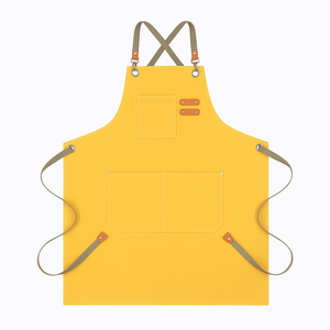 Tablier de chef sans manches personnalisé avec logo, résistant, avec poches pour outils, en toile réutilisable - Product Image 4
