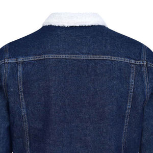 Chaqueta de invierno de mezclilla de un solo pecho de algodón 100% calentada respetuosa con el medio ambiente transpirable resistente Vintage de diseño personalizado para hombres OEM - Product Image 5