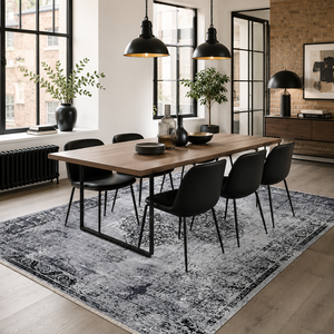 Tapis lavable traditionnel RW7107 Regency Ash de Rug Weavers, chenille lavable, 10 tailles, vente en gros et dropshipping - Product Image 4
