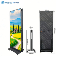 Pantalla LED Publicitaria Plegable para Interiores de Alta Calidad P2.5 P1.86 GOB Full HD 1080P con Gama de Color P3 para Exhibiciones