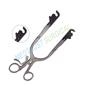 Ultra Instruments Rétracteur Manuel Chargement Latéral Longitudinal Double Charnière Instrument Chirurgical Réutilisable en Acier Inoxydable pour - Product Image 2