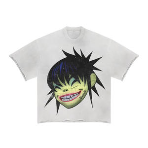 2025 haut personnalisé Streetwear surdimensionné poids lourd Boxy Fit T-shirts pour hommes avec lavage Vintage déchiré t-shirt - Product Image 3