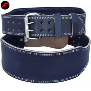 Cuero de vaca pesado Transpirable Levantamiento de pesas Entrenamiento Body Building Gym Power Belt Fuerza Levantamiento Doble Power Belt - Product Image 6