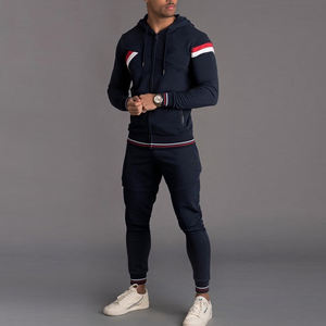 Ensemble deux pièces personnalisé de vêtements ensembles de sweats à capuche décontractés survêtements personnalisés mode de haute qualité pour hommes survêtement homme en polyester - Product Image 2