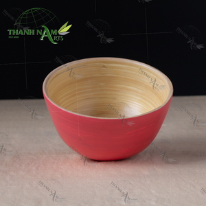 Handmade Eco-Friendly Spun <b>Bamboo</b> <b>Bowl</b> for Salad Soup Kitchen Use Disposable Serving <b>Bowl</b> for Parties - Product Image 6
