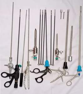 ชุดผ่าตัดผ่านกล้อง16ชิ้นตัวจับยึด5มม. เครื่องมือส่องกล้องเครื่องมือผ่าตัดผ่านการรับรอง CE ISO - Product Image 6