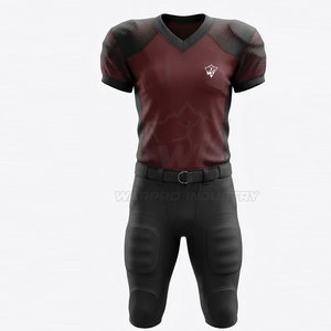 Uniforme de Fútbol Americano de Poliéster que Absorbe la Humedad, Jersey Premium y Pantalones a Juego para Equipos Competitivos y Academias - Product Image 2