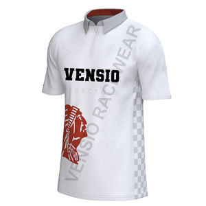 Polo de cyclisme de montagne imprimé de luxe Pit Crew MX % Polyester Séchage rapide Respirant Manches courtes Personnalisable pour hommes - Product Image 2