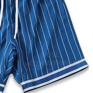 Short de basket-ball noir d'été personnalisé de haute qualité pour hommes maille double couche avec impression numérique à motif solide - Product Image 5