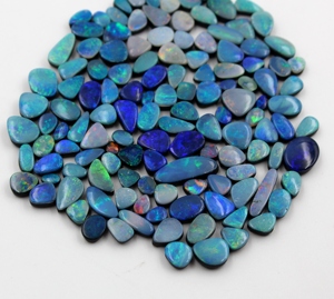 Ópalo Australiano Natural al por Mayor, Ópalo Doble Multifuego, Cabujón de Ópalo Doble para Joyería, Piedras Preciosas Sueltas - Product Image 2