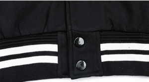 OEM personalizado Unisex Varsity chaqueta de béisbol con soporte de cuello de estilo casual de diseño para el invierno CollegeBaseballjacket para los hombres - Product Image 3