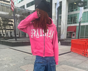 Sweats à capuche Vintage en détresse éponge française surdimensionné hommes fermeture éclair recadrée lavage à l'acide à capuche en gros de haute qualité poids lourd 350gsm - Product Image 3