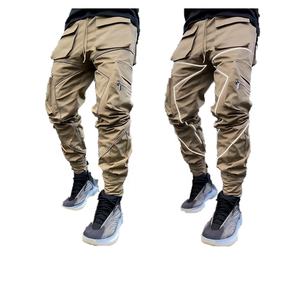 Service OEM en gros Pantalons de survêtement décontractés pour hommes - Écologique 100% coton Toile polaire Épaisseur Taille élastique Lacets - Product Image 5