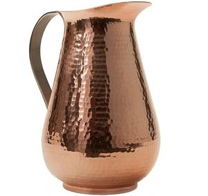 Pichet à eau froide martelé en métal au design classique écologique Pichet en métal pour maison, restaurant, hôtel, bureau, capacité de 1,8 L - Product Image 2