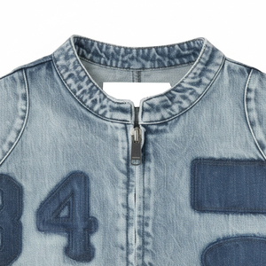 Veste en jean bleu vintage pour homme, imperméable, écologique, respirante, séchage rapide, coupe-vent, polyester/coton, décontractée, manches longues - Product Image 3