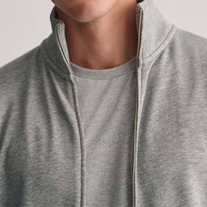 Sudadera de Hombre, Color Gris Claro, 100% Algodón, Felpa, Estilo Casual, Corte Regular, Transpirable y Ecológica - Product Image 6