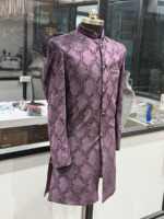Sherwani Indo Occidental de Lujo con Lentejuelas Bordadas para Hombre, Traje de Novio para Boda, Diseño de Bandhgala, Fabricante OEM