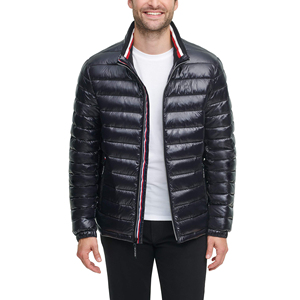 Nouvelle arrivée, veste matelassée de style streetwear, veste d'hiver chaude noire à capuche, respirante, coupe-vent, en tissu canvas - Product Image 4