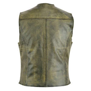 Chaleco de moda transpirable de buena calidad 100% tela de punto superior de cuero con decoración de botones precio razonable ropa de invierno - Product Image 4