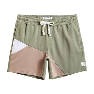 Pantalones cortos de gimnasio atléticos de algodón de calle alta para hombre, pantalones de entrenamiento para correr informales de secado rápido, bolsillo lateral con cremallera, estampado de playa Cargo - Product Image 1