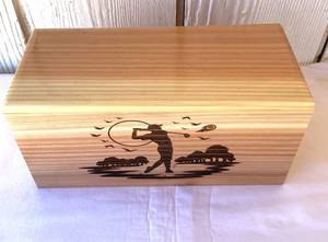 Urna Funeraria de Madera Roja para Adultos, Urna con Tema de Golf para Golfistas, Urna de Madera de Haya para Cremación de Adultos - Product Image 6