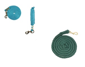 Corde de plomb Cordes de plomb en coton de qualité supérieure Multi Color Horse Lead Rope Foot Robuste Poly Brass Snap-Fabriqué en Inde. - Product Image 3