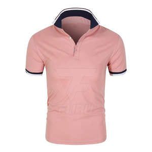 Haute qualité coton hommes pour Polo T-Shirt nouveauté à manches courtes broderie solide motif Jersey à la mode vente en ligne - Product Image 1