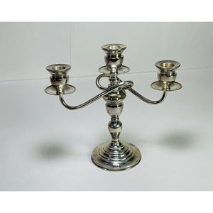 Fantaisie décor à la maison candélabre Nickel laiton argent plaqué candélabre bougeoir pour la maison hôtel Restaurant décor bougeoir - Product Image 3