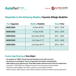 Kit de reparación de techo solar panorámico-62,7 cm para Mercedes W169, A180, W156 (envío desde el fabricante de Turquía) Código de producto: SR2300 - Product Image 2