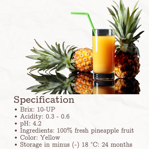 Kim Minh International Premium Ananas Concentré Emballé En Vrac Sans Sucre PUREE Ananas Pina Ananas - Product Image 2